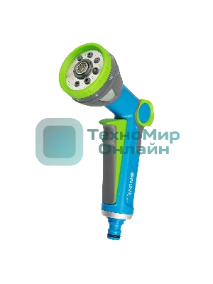 Пистолет-распылитель Luxe Palisad 8 режимов, регулируемый, металлический, с курком