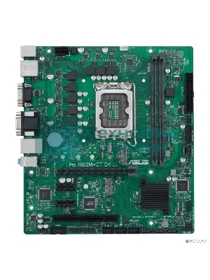 Материнская плата ASUS Pro H610M-C D4-CSM, LGA 1700, Intel H610, 2xDDR4, 4xSATA, 1xM.2, 1xPCI-E 4.0 x16, 1xPCI, 1xDP, 1xHDMI, 1xVGA, 1x 1Gb LAN, 2xUSB-A 2.0, 2xUSB-A 3.2 Gen 1, 3x3.5 мм, 7.1, Micro-ATX