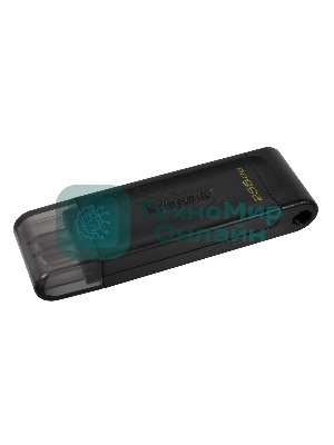 Флешка USB Kingston DataTraveler DT70 (DT70/256Gb), 256Gb, USB Type-C 3.2, R/W 70/45, черный