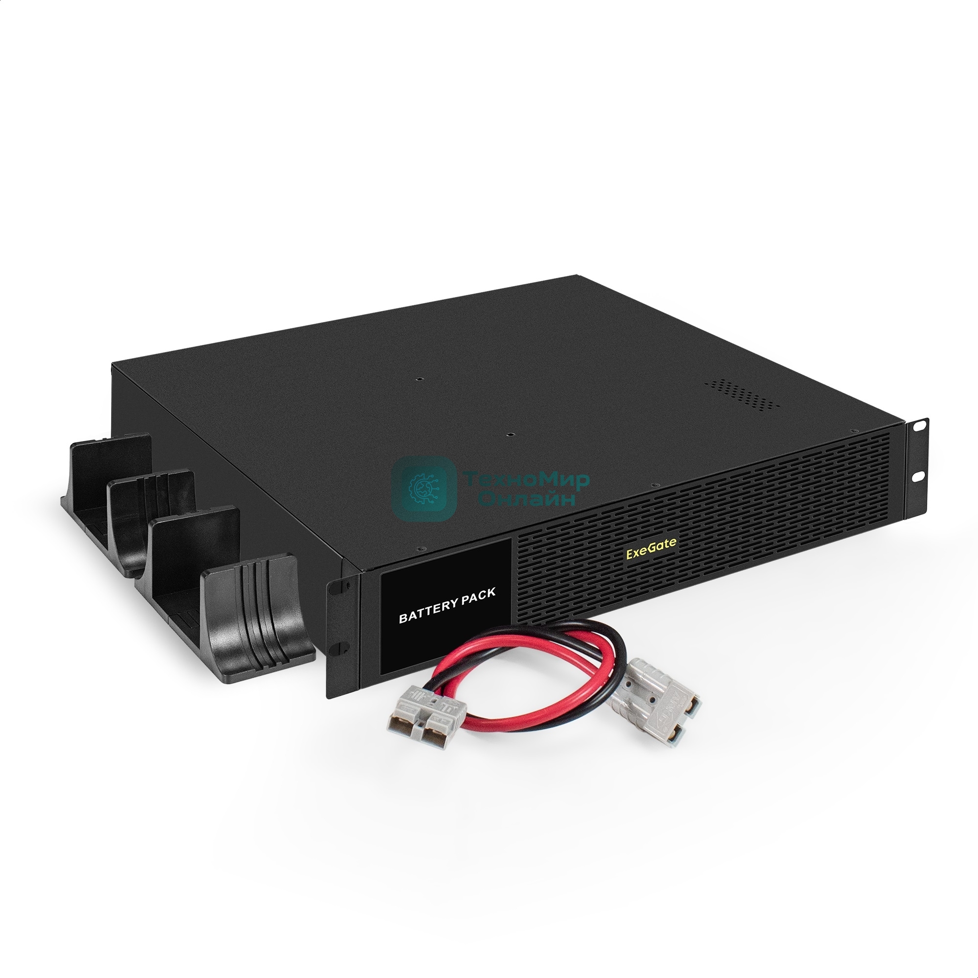 Батарейный блок ExeGate PowerExpert BX-2U5000.48V.8S7Ah для UHB-5000 (батареи 12V 7.2Ah - 8шт, Rackmount 2U/Tower, металлический корпус, черный)