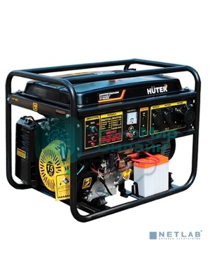 Электрогенератор бензиновый Huter DY8000L, 6.5 кВт, 91 дБ, 69.8 кг