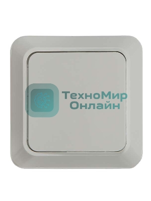 Выключатель 1-кл. BOLLETO накл. 7021 белый ASD/IN HOME 4680005959747