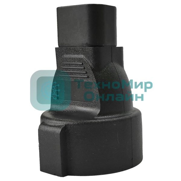 Адаптер переходной, розетка Schuko - вилка C14, 220В, 10А, черный