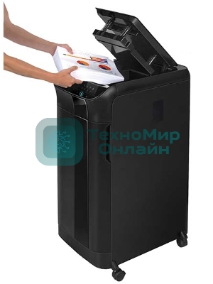 Шредер Fellowes AutoMax 550C (секр.P-4)/фрагменты/550лист./83лтр./скрепки/скобы/пл.карты/CD