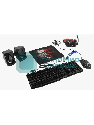 Комплект клавиатура+мышь Defender Tor MHP-127 проводной, USB, 3200 DPI, чёрный