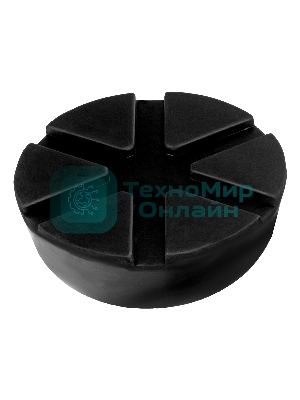 Опора резиновая Matrix для подкатного домкрата универсальная d=89 мм d=60 мм h=35 мм