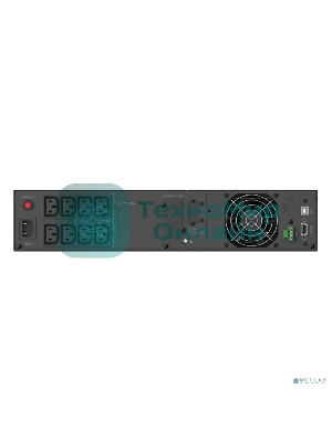 Источник бесперебойного питания CBR PLS-1.5KRT-8I-LCHERSC Line Interactive Smart 1500/1350 RT 8 x C13, LCD, HID-USB, RS232, EPO, SNMP slot