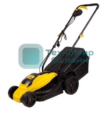 Газонокосилка CHAMPION EM3110 эл. Мощность 1000 Вт, Ширина среза 320 мм, Высота среза 20-60 мм, Объем травосборника 30 л, Вес 6,8 кг, Легкая, Удобная, Наличие разборной металлической рукоятки, Регулировка высоты среза.