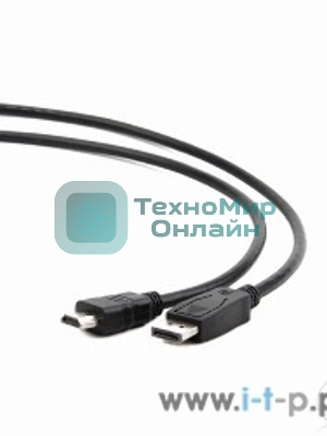 Кабель DisplayPort-HDMI Gembird/Cablexpert 3м, 20M/19M, черный, экран, пакет