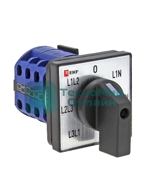 Переключатель кулачковый ПК-1-64 10А для вольтметра EKF pk-1-64-10