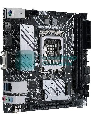 Материнская плата ASUS PRIME H610I-PLUS D4-CSM, LGA 1700, Intel H610, 2xDDR4, 4xSATA, 1xM.2 PCIe 3.0 x4, 1xPCIe 4.0 x16, 1xHDMI, 1xDP, 1xVGA, 2xUSB-A 3.2 Gen 1, 2xUSB-A 2.0, 1x 1Gb LAN, 3x3.5 мм, 7.1, Mini-ITX