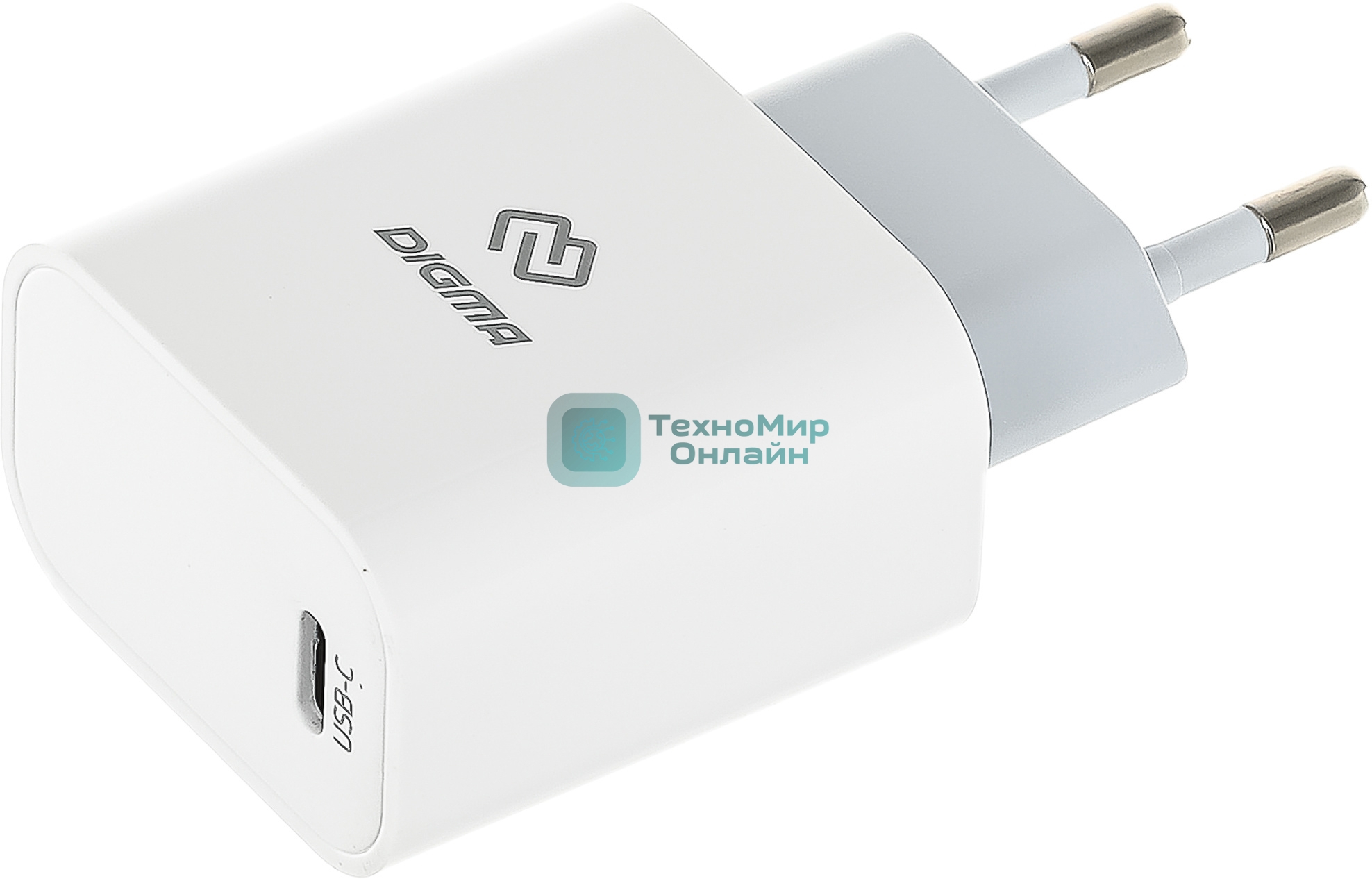 Сетевое зарядное устройство Digma DGW3C 3A PD белый