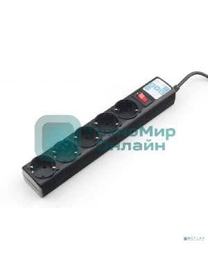 Сетевой фильтр, PC 1,9 м, 5 р, черный 10А, UPS(C14), SPG5-В2