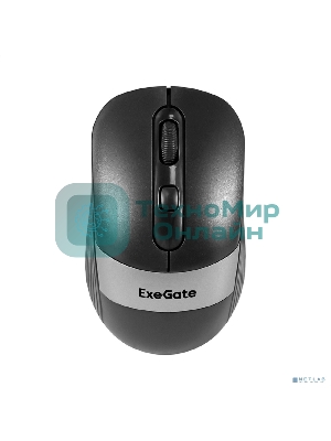 Мышь беспроводная ExeGate Professional Standard FG-10 черный, 1200 dpi, радиоканал, USB, кнопки - 4