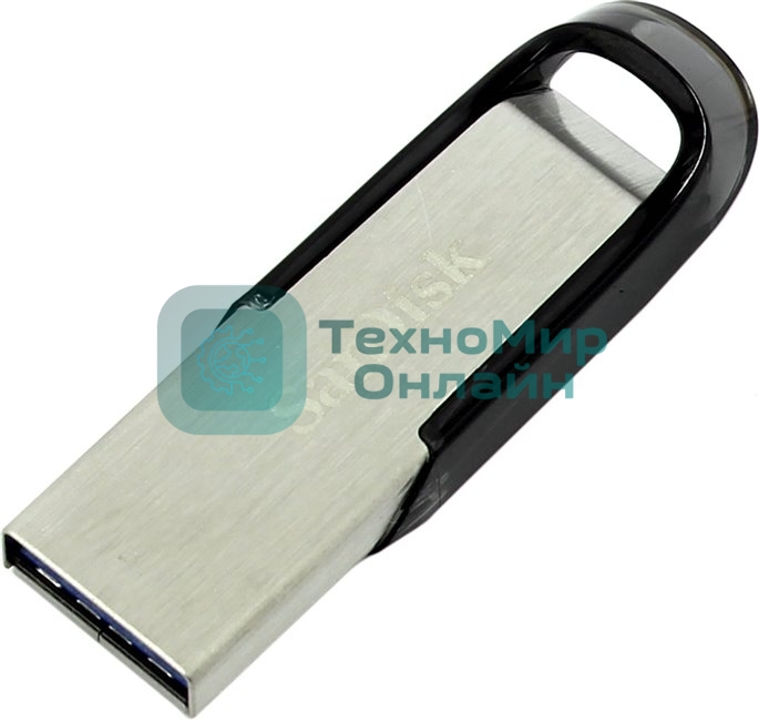 Флешка USB Sandisk 64Gb Cruzer Ultra Flair SDCZ73-064G-G46 USB 3.0 серебристый/черный