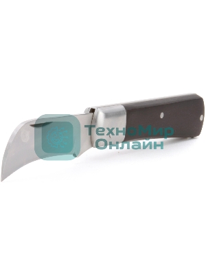 Нож КВТ НМ-02 для снятия изоляции нерж. сталь ширина лезвия 22 мм толщина обуха 3мм длина 115/185мм