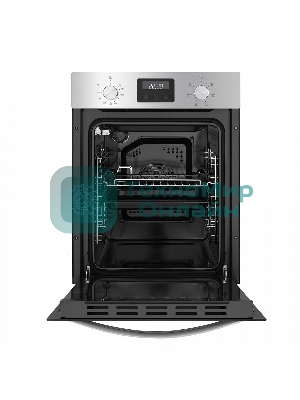 Шкаф духовой электрический Maunfeld EOEM516S, встраиваемый, 51л, дверца с 2 стеклами, нержавеющая сталь