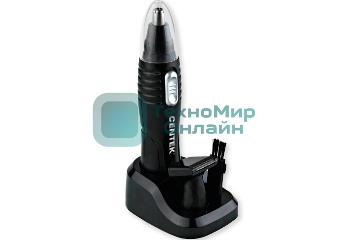 Триммерный набор Centek CT-2179 (черный/серебр) ТРИММЕР 3 В1 + BARBER-СТАЙЛЕР ДЛЯ БОРОДЫ И УСОВ