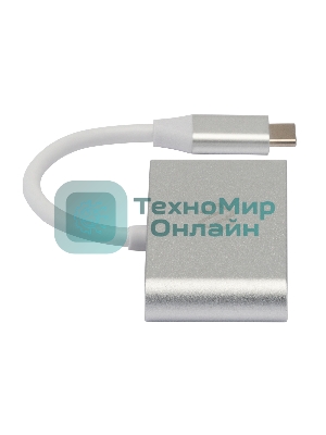 Кард-ридер Digma CR-С2501-S/серебристый/SD/TF/micro-SD/USB Type-C/алюминий