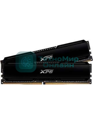 Оперативная память XPG Gaммix D20, DDR4, 32GB (2x16GB), 3200MHz, CL16, UDIMM, с радиатором, черный