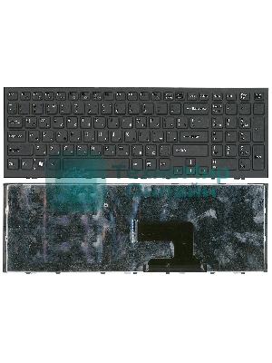 Клавиатура для ноутбука Sony Vaio VPC-EH VPCEH черная с черной рамкой