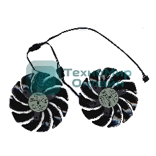 Вентилятор (кулер) для видеокарты Gigabyte RX 470, 570, 580, GTX 1060 88мм 4-pin двойной