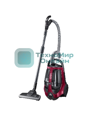 Пылесос Samsung VCC885HH3P красный, 430/2200 Вт, уборка сухая, пылесборник контейнер 2 л