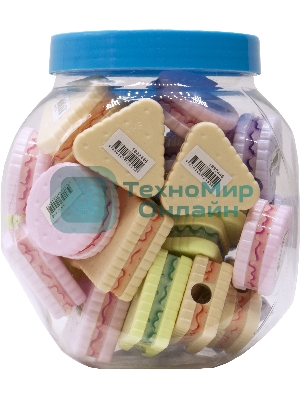 Точилка для карандашей ручная Silwerhof Cookies Монстрики, 1 отверстие, пластик, ассорти, туба