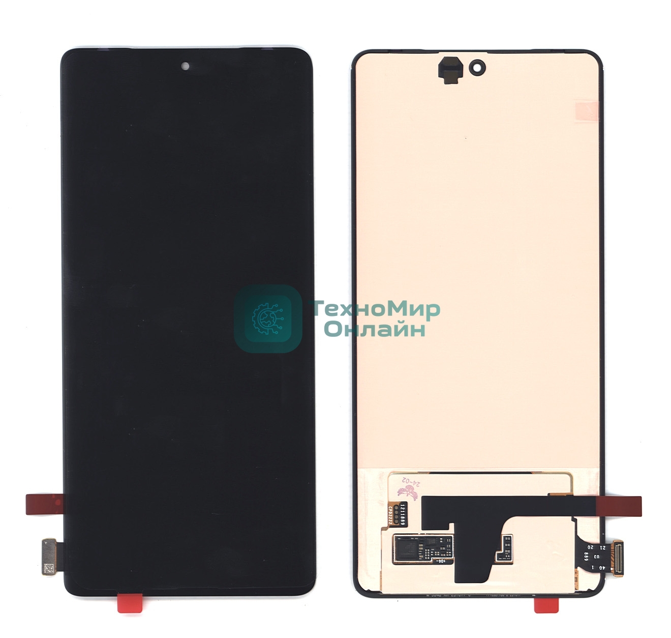 Дисплей для V27 (V2246) 5G в сборе с тачскрином черный Amoled