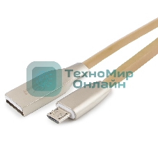 Кабель USB2.0 Cablexpert CC-G-mUSB01Gd-1M, AM/microB, серия Gold, длина 1м, золотой, блистер