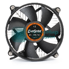 Кулер для процессора ExeGate EK-11508.PWM серебристый/черный, 90 мм, алюминий, 2600 об/мин, 23.5 дБ, 4 pin, 75 Вт, 60 мм