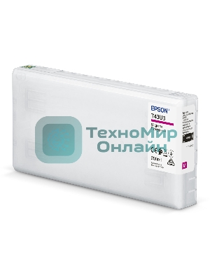 Картридж струйный Epson T43U (C13T43U340) пурпурный (200 мл) для SureLab SL-D800