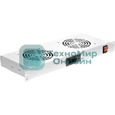 Модуль вентиляторный NTSS (NTSS-FAN2/19T) 2 вент. с термостатом с контроллером серый (упак.:1шт)