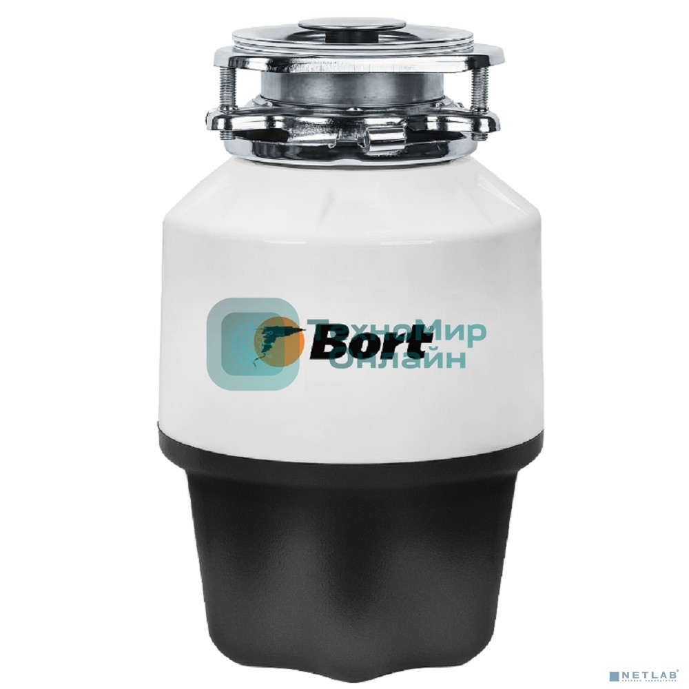 Измельчитель пищевых отходов Bort ALLIGATOR XL Мощность 7500 Вт; Щум 50, Объем камеры 1400 мл; Мощность л.с. 1 Размер 252х184 мм; 6,85 кг; 27 x 20,5 x 35,5; гарантия 2 г [93418002]