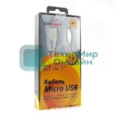 Кабель USB2.0 Cablexpert CC-G-mUSB01Gd-1M, AM/microB, серия Gold, длина 1м, золотой, блистер