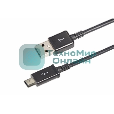 Кабель USB Rexant miniUSB длинный штекер 1 м черный