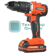 Дрель-шуруповерт Patriot BR 210Li-h UES, 21 В, 2 Ач, 50 Нм, бесщеточный, ударный