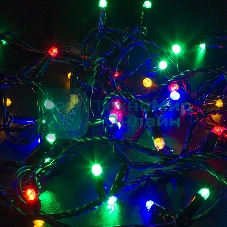 Гирлянда Neon-Night Нить 10м, свечение с динамикой, черный ПВХ, 230В, RGB