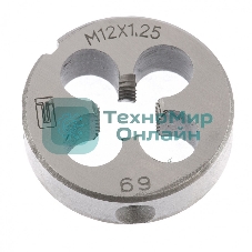 Плашка Сибртех М12x1,25 мм