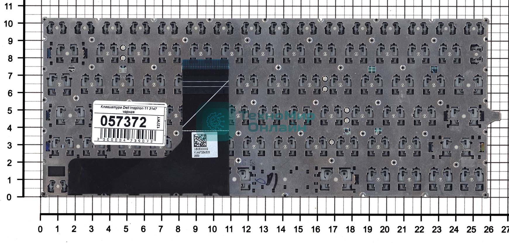 Клавиатура для ноутбука Dell Inspiron 11 3147 черная