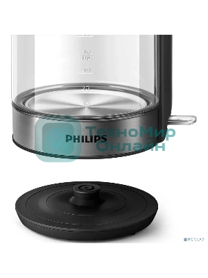 Чайник электрический Philips HD9339/80 1.7 л, 2200 Вт, прозрачный (корпус: стекло)
