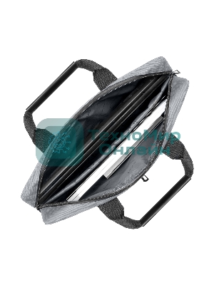 Сумка для ноутбука ExeGate Office F1590 Grey, серая, полиэстер, для ноутбуков до 15.6