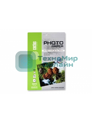 Фотобумага с магнитным слоем Cactus CS-MMA46902 матовая А4 690 г/м2 2 листа