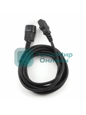 Кабель питания сист.блок-монитор Gembird 1.8м, VDE(0.75мм), черный, с зазем., пакет