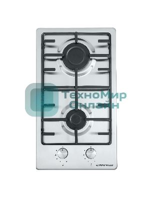 Газовая варочная панель Maunfeld EGHS.32.3ES/G, 2 конфорки, нержавеющая сталь