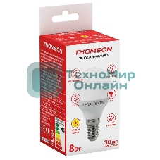 Лампа светодиодная Hiper THOMSON LED GLOBE 8W 640Lm E14 3000K TH-B2033