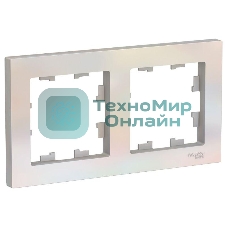 Рамка 2-м AtlasDesign универс. жемчуг SchE ATN000402