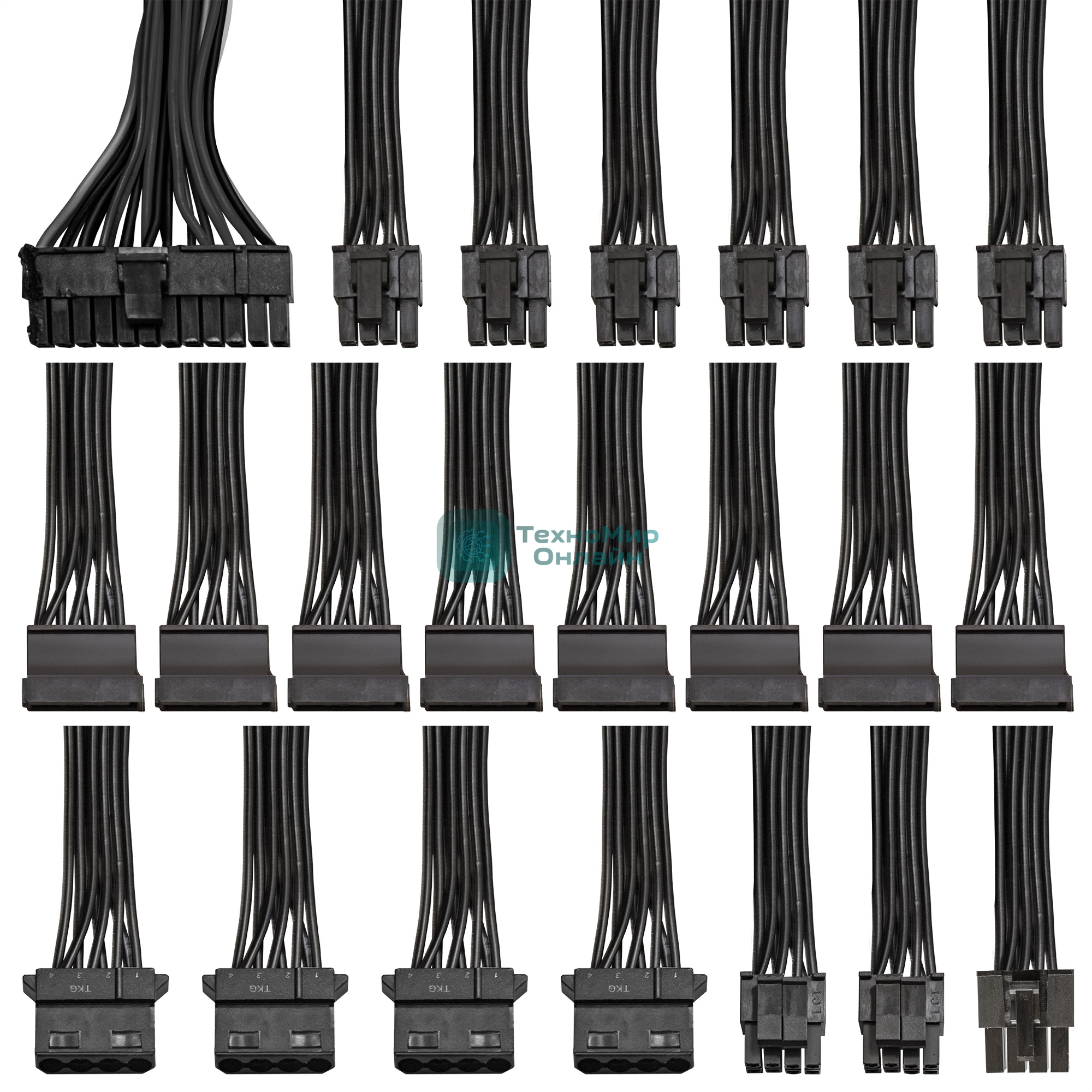 Блок питания ExeGate 1200PPH-OEM (EX292158RUS-OEM), 1200Вт, 80 PLUS Bronze, 120мм, черный