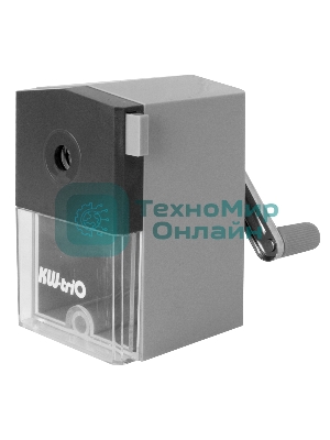 Точилка для карандашей механическая Kw-Trio 305Agr, 1 отверстие, 8мм пластик, серый