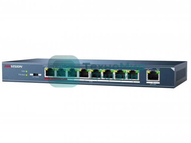 Коммутатор 9PORT 100M 8POE DS-3E0109P-E(C) HIKVISION